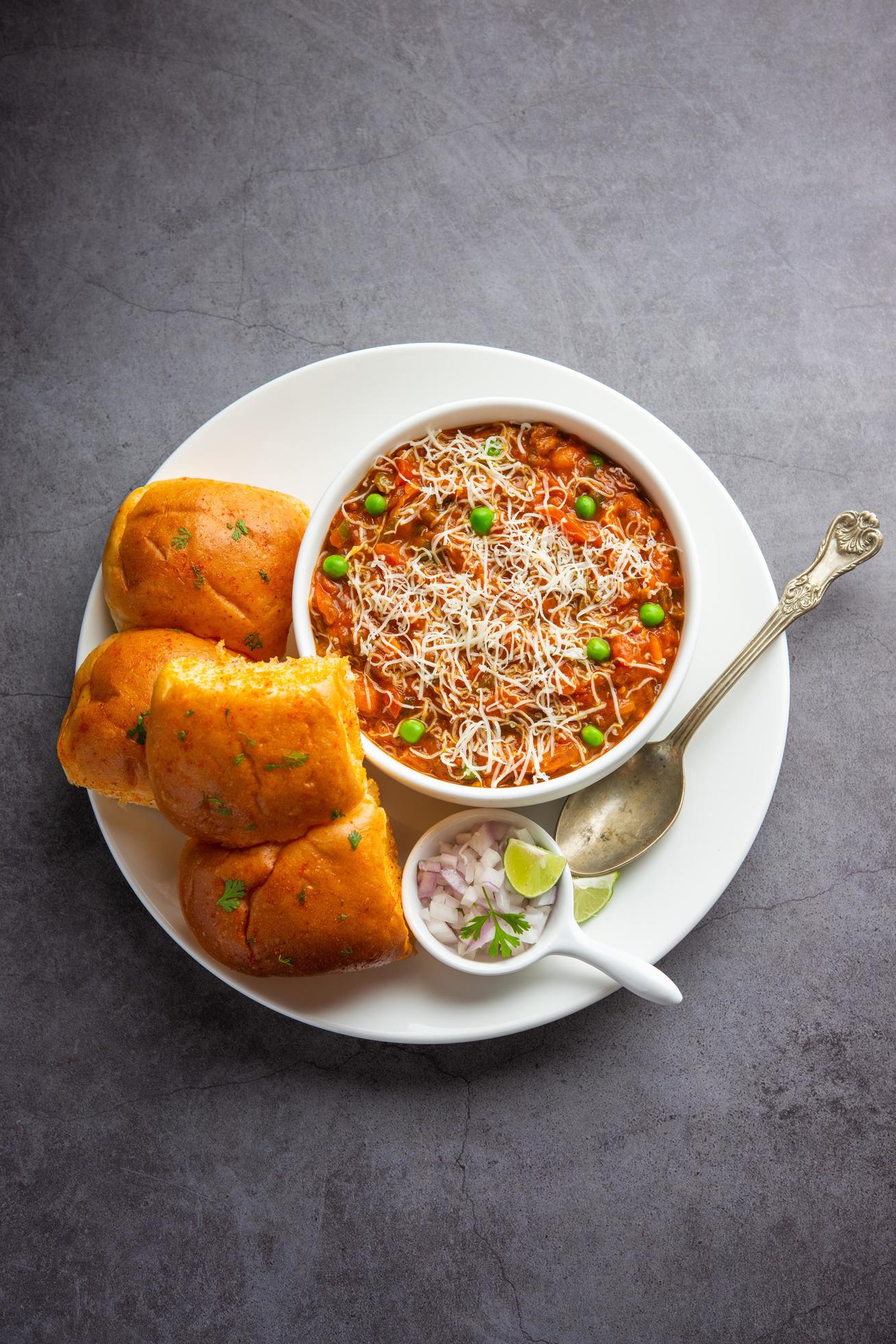 Cheese Pav Bhaji at Shreenath Pali